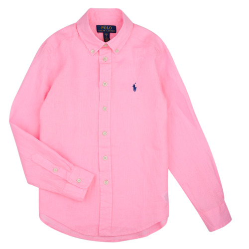 Textil Děti Košile s dlouhymi rukávy Polo Ralph Lauren CLBDPPC-SHIRTS-SPORT SHIRT Růžová