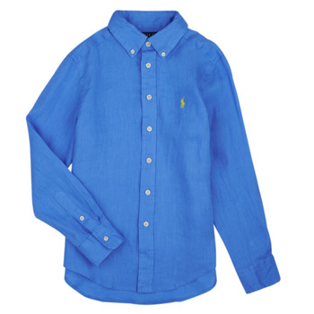 Textil Chlapecké Košile s dlouhymi rukávy Polo Ralph Lauren CLBDPPC-SHIRTS-SPORT SHIRT Modrá / Modrá