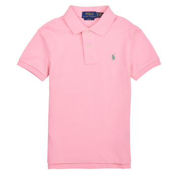 Textil Chlapecké Polo s krátkými rukávy Polo Ralph Lauren SLIM POLO-TOPS-KNIT Růžová / Růžová