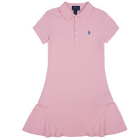 Textil Dívčí Krátké šaty Polo Ralph Lauren ROBE POLO ROSE Růžová