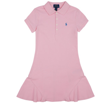 Polo Ralph Lauren Krátké šaty Dětské ROBE POLO ROSE - Růžová