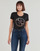 Textil Ženy Trička s krátkým rukávem Guess 4G LOGO Černá