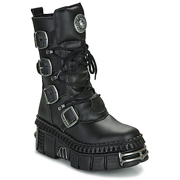 New Rock Kotníkové boty WALL 1473 VEGAN - Černá