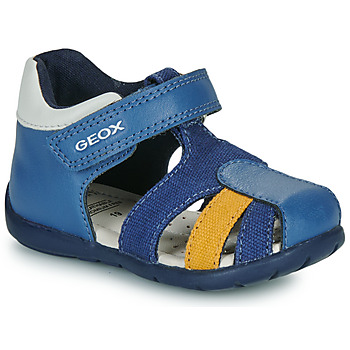 Boty Chlapecké Sandály Geox B ELTHAN BOY Modrá / Žlutá