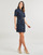 Textil Ženy Krátké šaty MICHAEL Michael Kors MOD BELT DRESS Tmavě modrá