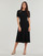 Textil Ženy Společenské šaty MICHAEL Michael Kors MK SNAP RAGLAN FLAR MIDI Černá