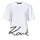 Textil Ženy Trička s krátkým rukávem Karl Lagerfeld karl signature hem t-shirt Bílá