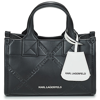 Karl Lagerfeld Kabelky K/SKUARE SM TOTE EMBOSSED - Černá