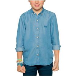 Textil Chlapecké Košile s dlouhymi rukávy Scotta  Modrá