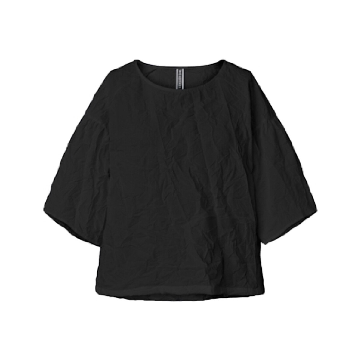 Textil Ženy Halenky / Blůzy Wendy Trendy Top 221624 - Black Černá