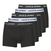 Spodní prádlo Muži Boxerky Jack & Jones JACSOLID TRUNKS 5 PACK OP Černá