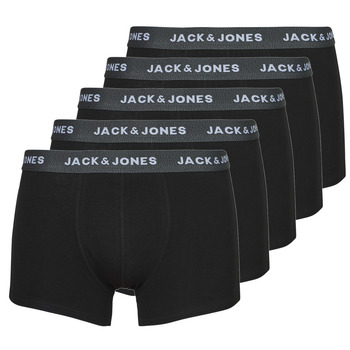 Jack & Jones Boxerky JACHUEY TRUNKS 5 PACK - Černá