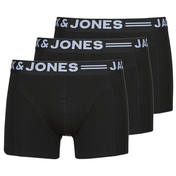 Spodní prádlo Muži Boxerky Jack & Jones SENSE TRUNKS 3-PACK Černá