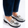 Boty Ženy Mokasíny Pk Krásné dámské stříbrné  mokasíny platforma 