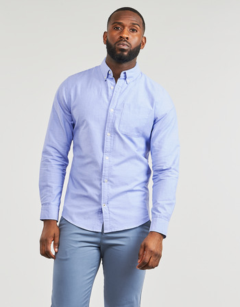 Textil Muži Košile s dlouhymi rukávy Jack & Jones JJEOXFORD SHIRT LS Modrá