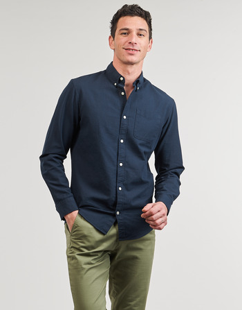 Textil Muži Košile s dlouhymi rukávy Jack & Jones JJEOXFORD SHIRT LS Tmavě modrá