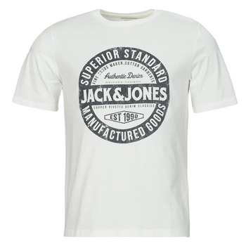 Textil Muži Trička s krátkým rukávem Jack & Jones JJEJEANS TEE SS O-NECK  23/24 Bílá