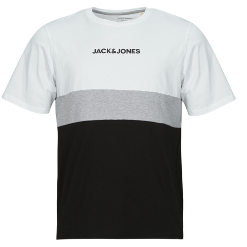 Textil Muži Trička s krátkým rukávem Jack & Jones JJEREID BLOCKING TEE SS Bílá