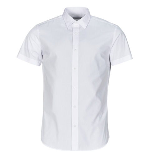 Textil Muži Košile s krátkými rukávy Jack & Jones JJJOE SHIRT SS PLAIN Bílá