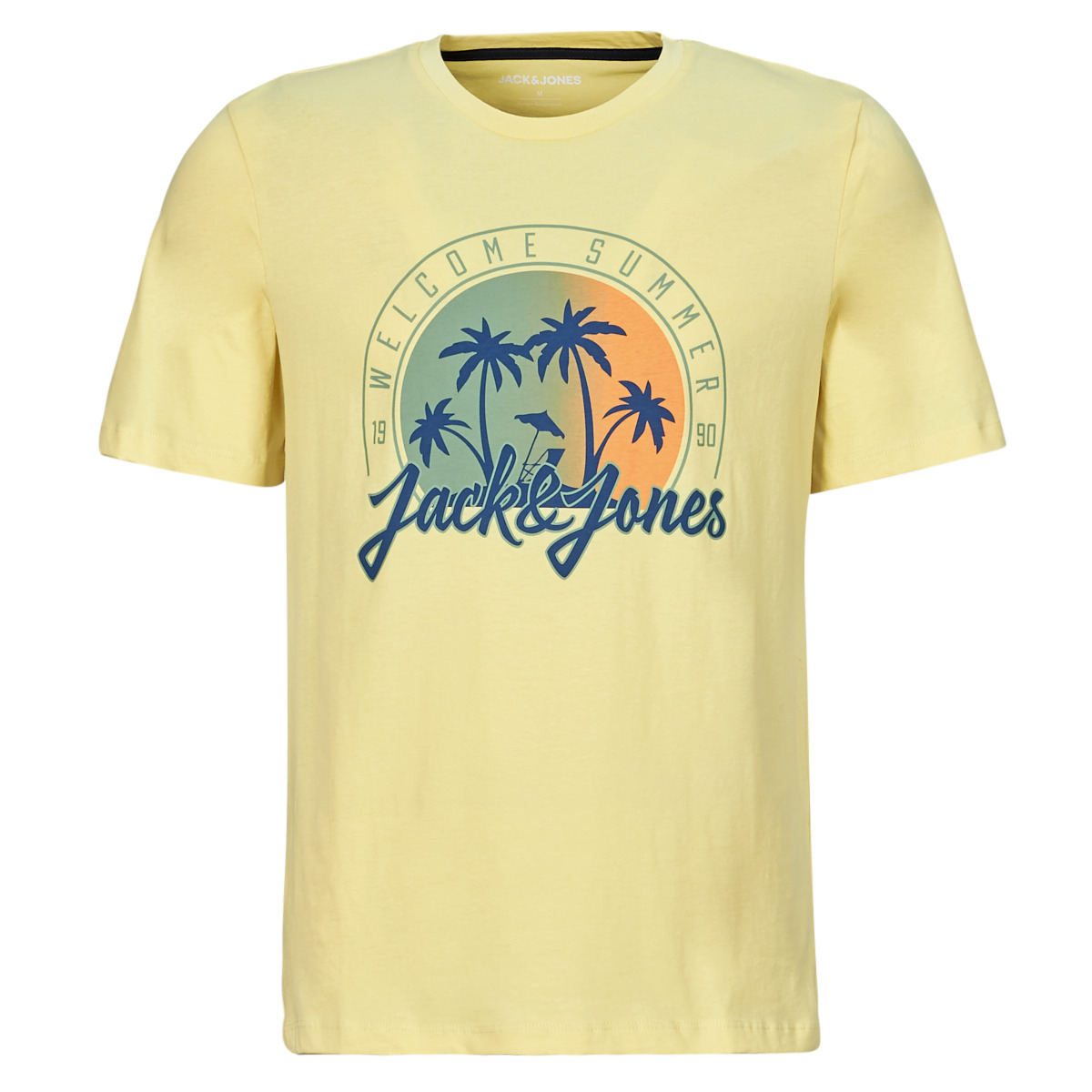Textil Muži Trička s krátkým rukávem Jack & Jones JJSUMMER VIBE TEE SS CREW NECK Žlutá