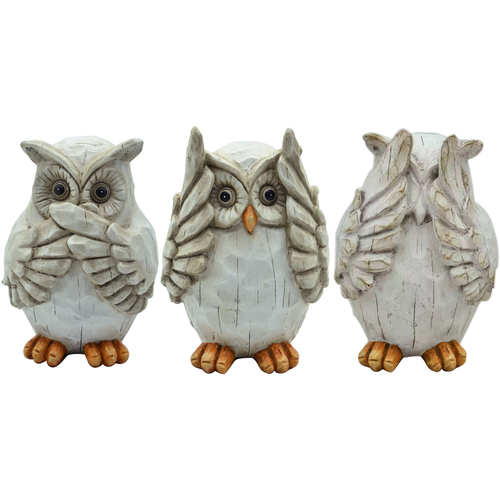 Bydlení Sošky a figurky Signes Grimalt Owl Obrázek 3 Jednotky Béžová