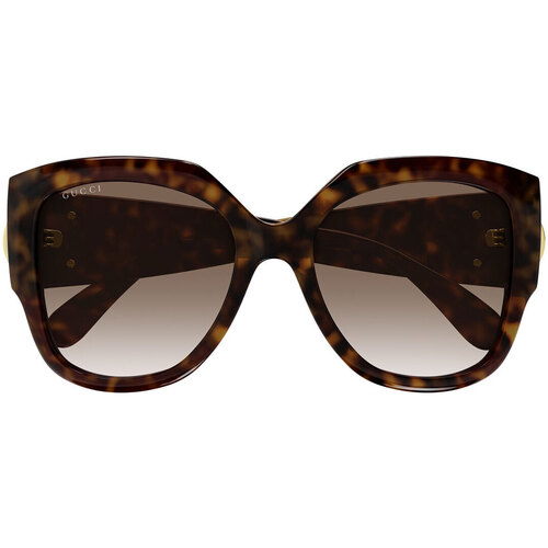 Hodinky & Bižuterie Ženy sluneční brýle Gucci Occhiali da Sole  GG1407S 003 Hnědá