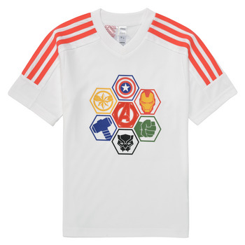 Textil Chlapecké Trička s krátkým rukávem Adidas Sportswear LK MARVEL AVENGERS T Bílá / Červená