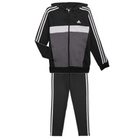Textil Chlapecké Teplákové soupravy Adidas Sportswear J 3S TIB FL TS Černá / Šedá
