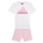 Textil Dívčí Teplákové soupravy Adidas Sportswear LK BL CO T SET Růžová / Bílá