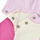 Textil Dívčí Teplákové soupravy Adidas Sportswear I CB FT JOG Růžová / Krémově bílá