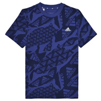 Textil Chlapecké Trička s krátkým rukávem Adidas Sportswear J CAMLOG T Modrá