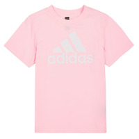 Textil Dívčí Trička s krátkým rukávem Adidas Sportswear LK BL CO TEE Růžová / Bílá