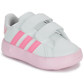 Boty Dívčí Nízké tenisky Adidas Sportswear GRAND COURT 2.0 CF I Bílá / Růžová