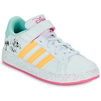 Boty Dívčí Nízké tenisky Adidas Sportswear GRAND COURT MINNIE EL K Bílá / Žlutá / Růžová