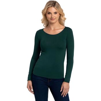 Textil Ženy Trička s krátkým rukávem Babell Dámské tričko Manati long green 