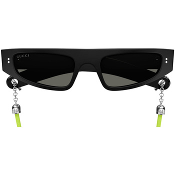 Hodinky & Bižuterie Ženy sluneční brýle Gucci Occhiali da sole  GG1634S 006 con Laccio Černá