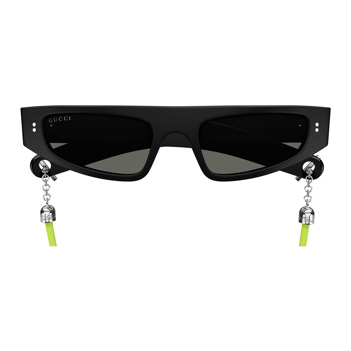 Hodinky & Bižuterie Ženy sluneční brýle Gucci Occhiali da sole  GG1634S 006 con Laccio Černá