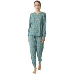Textil Ženy Pyžamo / Noční košile J&j Brothers JJBDP0600 Modrá