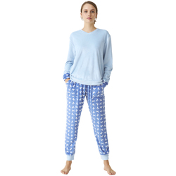 Textil Ženy Pyžamo / Noční košile J&j Brothers JJBDP0801 Modrá