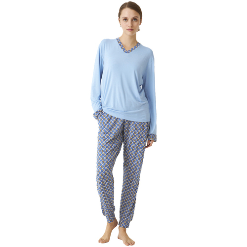 Textil Ženy Pyžamo / Noční košile J&j Brothers JJBDP0901 Modrá
