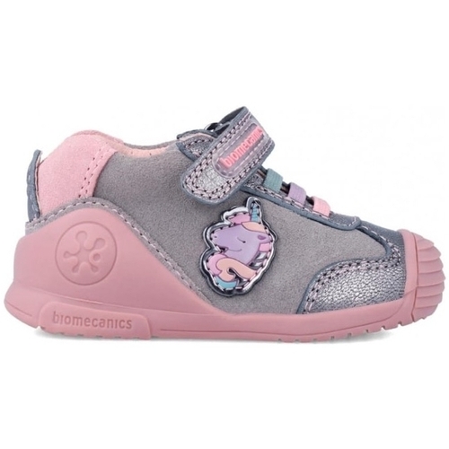 Boty Děti Módní tenisky Biomecanics Baby Sneakers 231112-A - Serrage Růžová