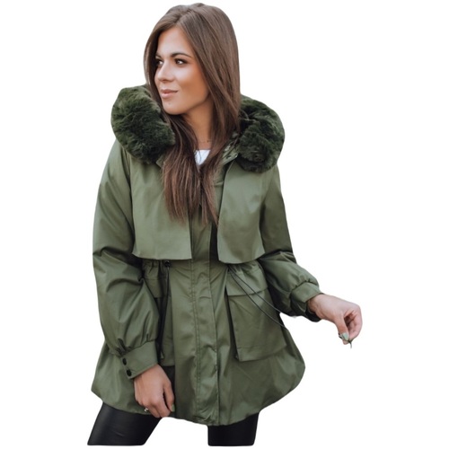 Textil Ženy Parky D Street Dámská bunda s kapucí Taylor zelená Zelená