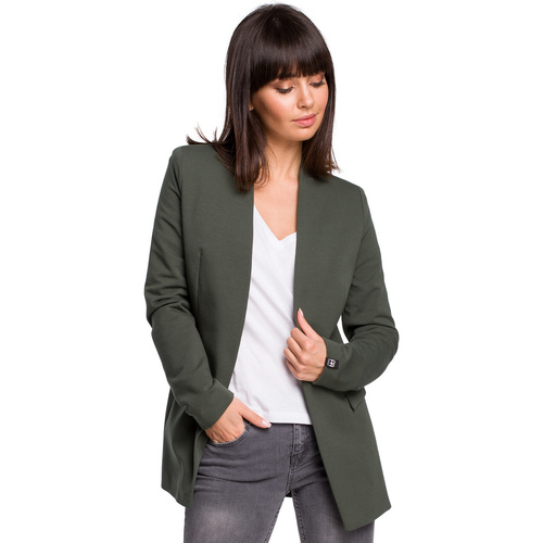 Textil Ženy Saka / Blejzry Bewear Dámské dlouhé sako Wendelin B102 zelená Zelená