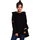 Textil Ženy Mikiny Bewear Dámská mikina s kapucí Meinolf B131 černá Černá