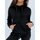 Textil Ženy Mikiny D Street Dámská mikina Basic s kapucí černá Černá
