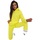 Textil Ženy Mikiny D Street Dámská mikina Basic s kapucí žlutá Žlutá