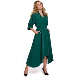 Textil Ženy Krátké šaty Makover Dámské společenské šaty Lorentz K086 zelená Zelená