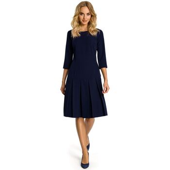 Textil Ženy Krátké šaty Made Of Emotion Dámské společenské šaty Carino M336 černá Tmavě modrá
