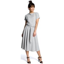 Textil Ženy Krátké šaty Bewear Dámské midi šaty Evap B067 šedá Šedá