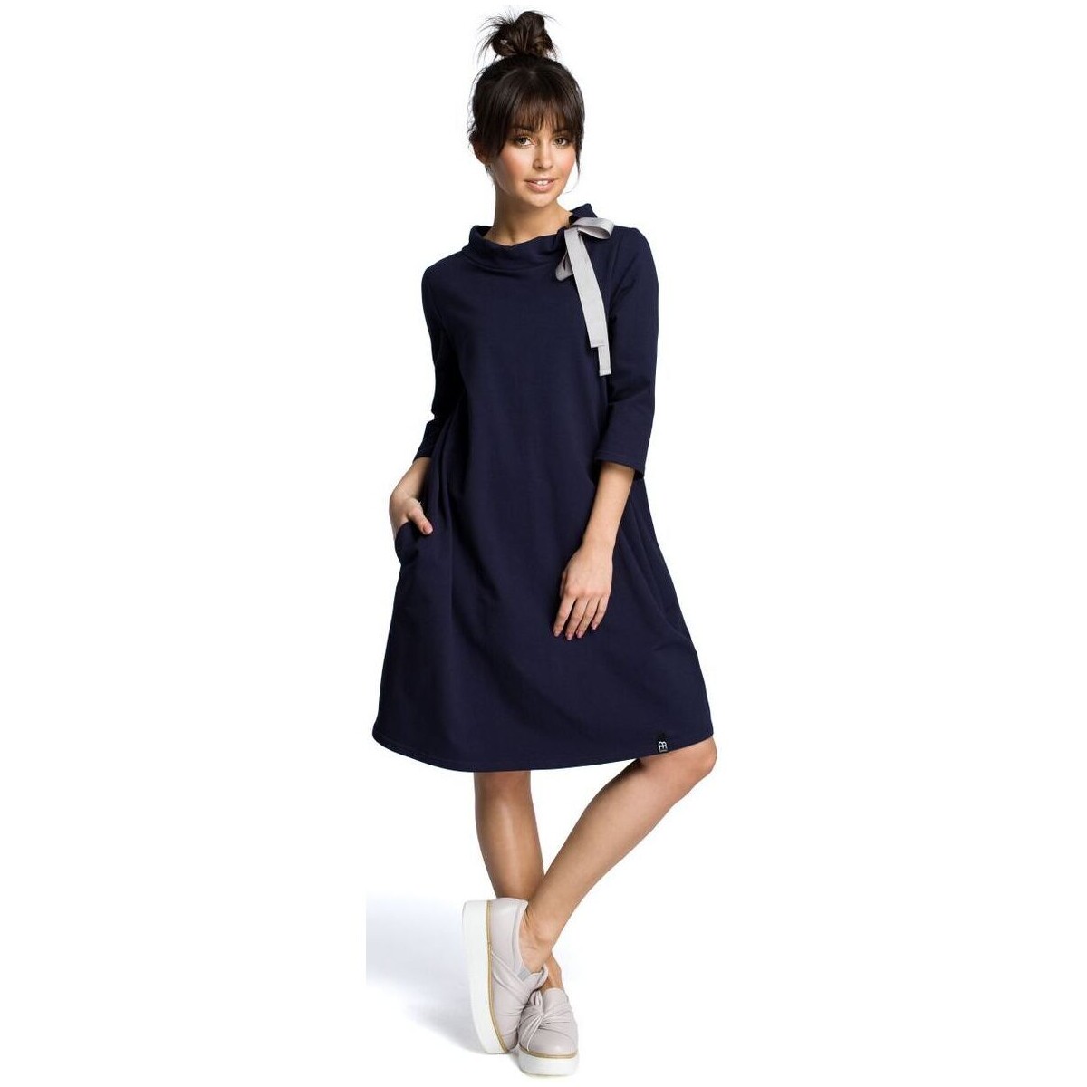 Textil Ženy Krátké šaty Bewear Dámské mini šaty Willibrord B070 tmavě modrá Tmavě modrá